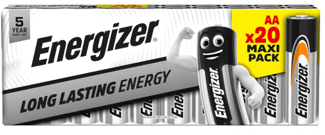 Energizer Baterie Alkaline AA 20ks EE011