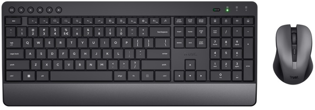 TRUST Trezo comfort bezdrátový set klávesnice a myši DE