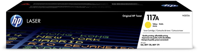HP 117A Žlutý Laser Toner, W2072A