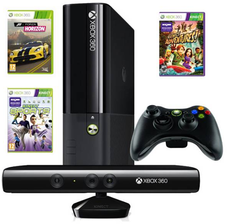 Xbox 360 500 GB Senzor Kinect + 3 hry 