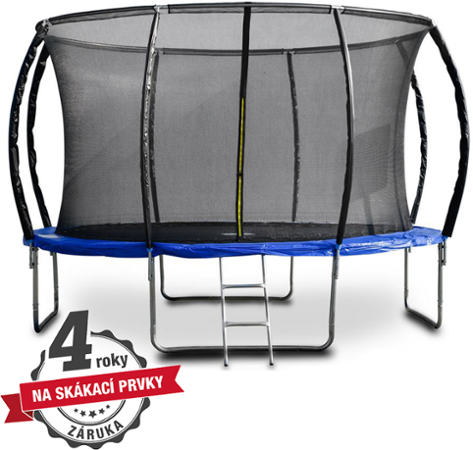 G21 SpaceJump 366 cm + ochranná síť + žebřík modrá