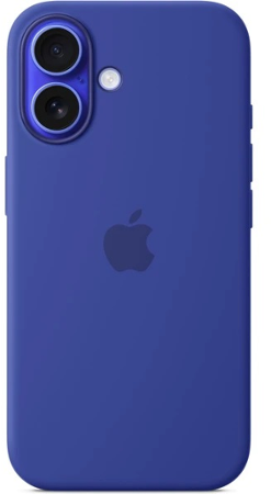 iPhone 16 Plus Silicone Case with MS - Ultramarine
