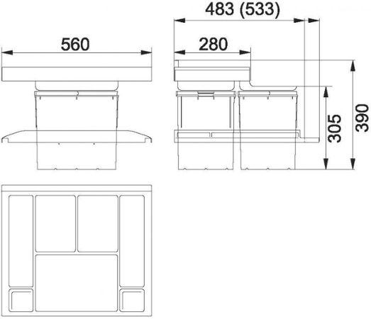 Franke Trolley Vario 134.0066.057
