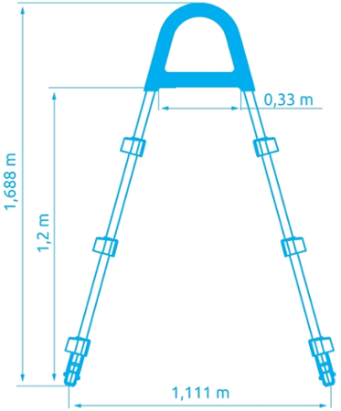 Marimex 10950015 schůdky k bazénu 1,22 m