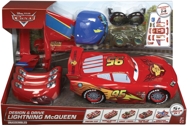 Mattel Cars vytuněný Blesk McQueen