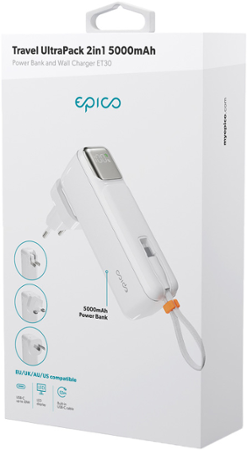 UltraPack 2in1 5000mAh cestovní PB EPICO