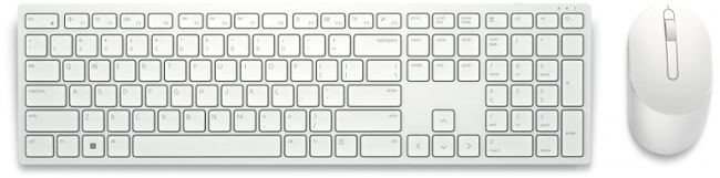 Dell klávesnice + myš, KM5221W, bezdrát.CZ/SK bílá