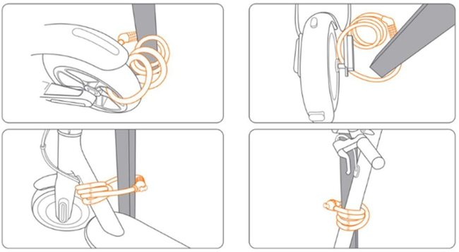 Zámek pro koloběžky Segway-Ninebot