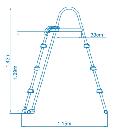Marimex bezpečnostní schůdky k bazénu 0,91 - 1,07 m 10950016
