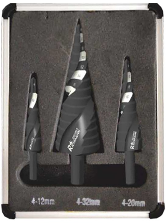 RICHMANN Sada stupňovitých vrtáků do kovu TiN 4-32 mm PC9272