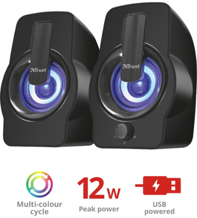 TRUST Gemi RGB/Stereo/12W/Černá