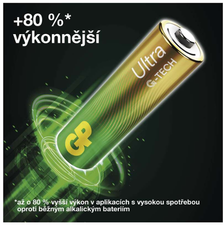GP Ultra AA (LR6) 4 ks B02214