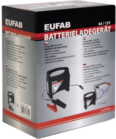Automatická nabíječka autobaterií Eufab, 16542, 3,5 A, 12 V