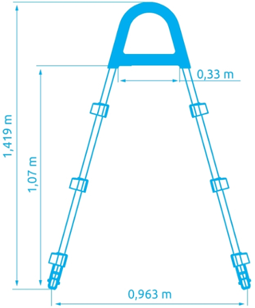 Marimex 10950010 schůdky k bazénu 1,07 m