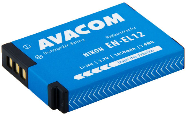 Baterie AVACOM Nikon EN-EL12 Li-ion 3.7V 1050mAh