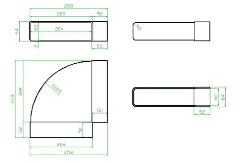 Faber Koleno horizontální 90° 87.550