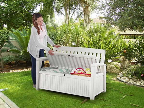 Keter 253818 Patio Bench bílá