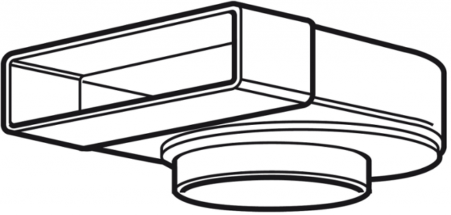 Faber přechodové koleno 90st.s reg. 87.441