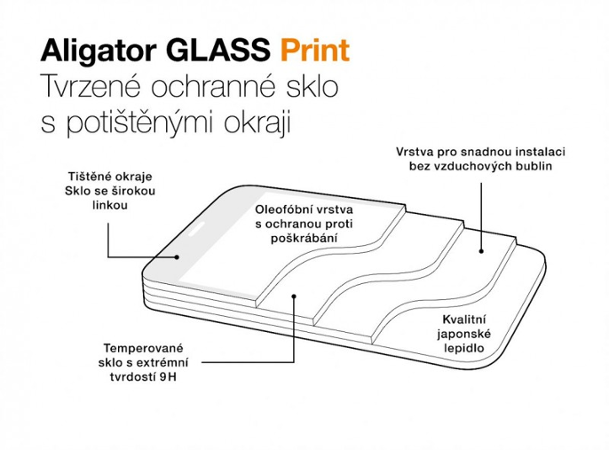 Aligator Print, Xiaomi Redmi Note 11S, černá