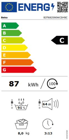 Beko B3T682590WCSHBC