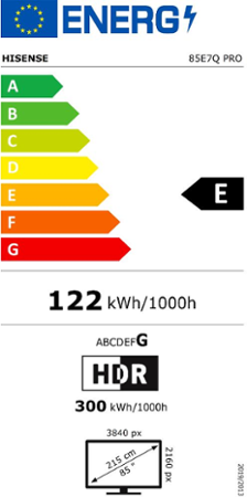 Hisense 85E7Q PRO