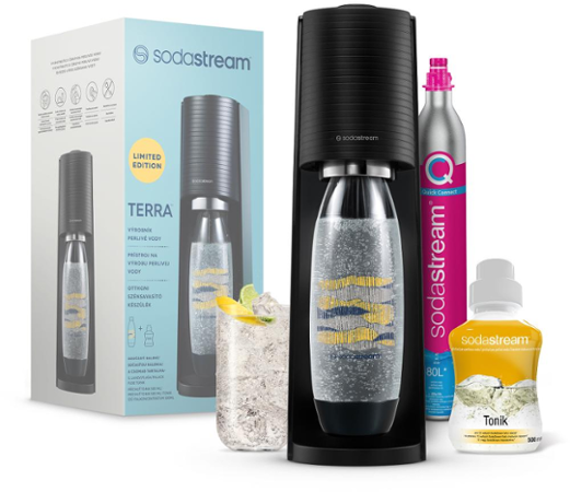 Sodastream TERRA Black Tonik Megapack