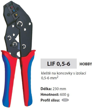 Lisovací kleště LIF 0,5-6