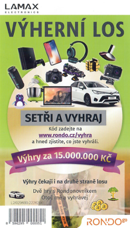 Výherní los RONDO - LAMAX