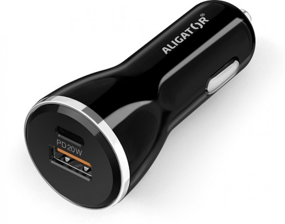 Aligator Power Delivery 20W, USB-C + USB-A (CHPD0005)