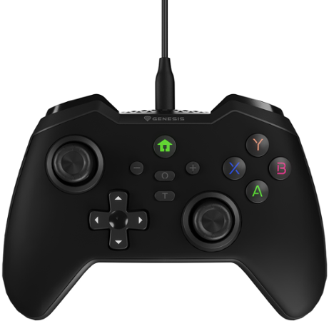 Drátový gamepad Genesis MANGAN 300, pro PC/Switch/Mobil, černý