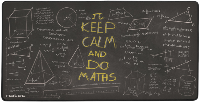 Maxi podložka pod myš Natec Maths, 40x80cm