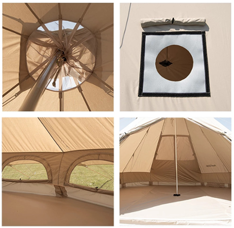 Naturehike bavlněný stan na glamping Pyramida 12.3