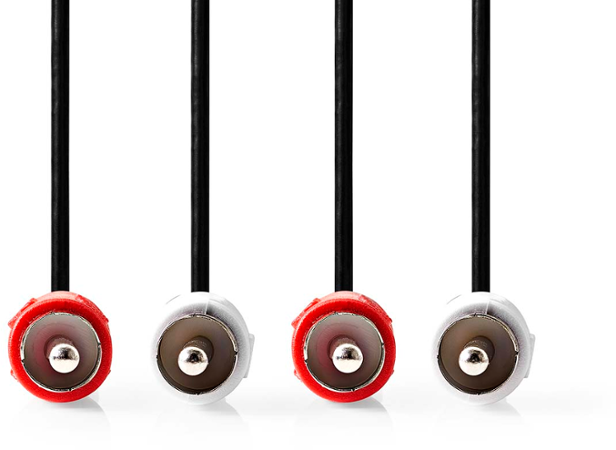 Nedis CAGL24200BK20 Stereo 2X RCA - 2X RCA 2 m