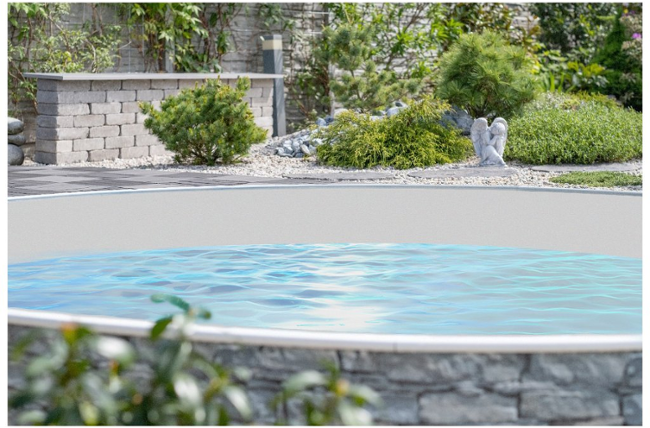 Bazénová fólie Grey pro bazén 5,5 m x 3,7 m x 1,2 m FOL0033