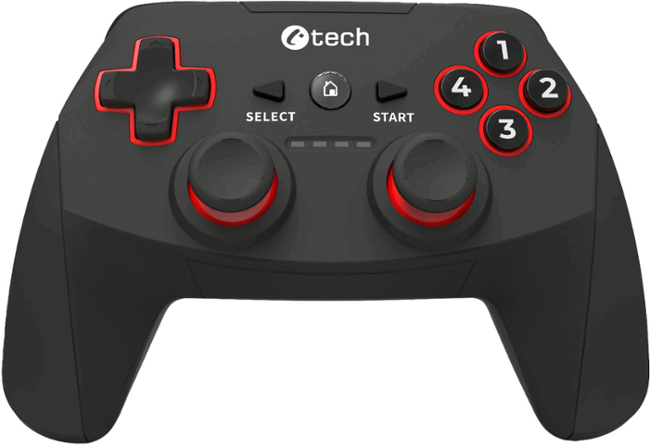 Gamepad C-TECH Khort pro PC/PS3/Android, 2x analog, X-input, vibrační, bezdrátový, USB