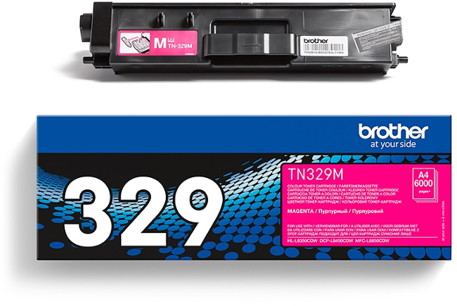 Brother TN-329M, toner magenta, 6 000 str.