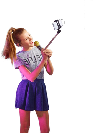 SelfieMic - Selfie mikrofon černý