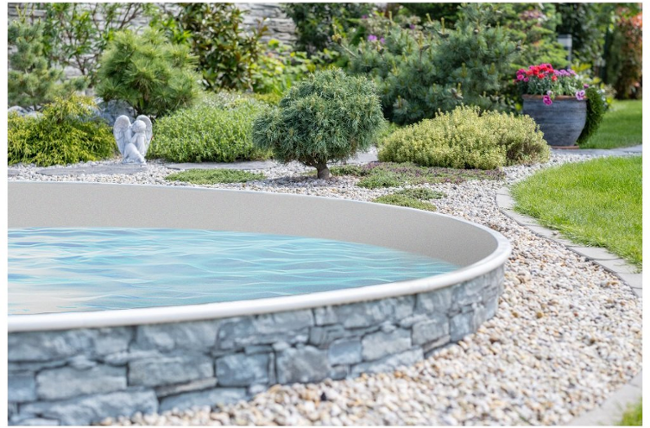 Bazénová fólie Grey pro bazén 5,5 m x 3,7 m x 1,2 m FOL0033