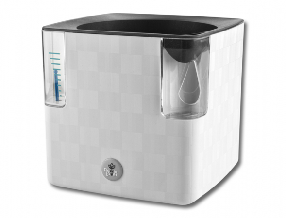 Flower Lover Cobble 14x14x14 cm - bílá