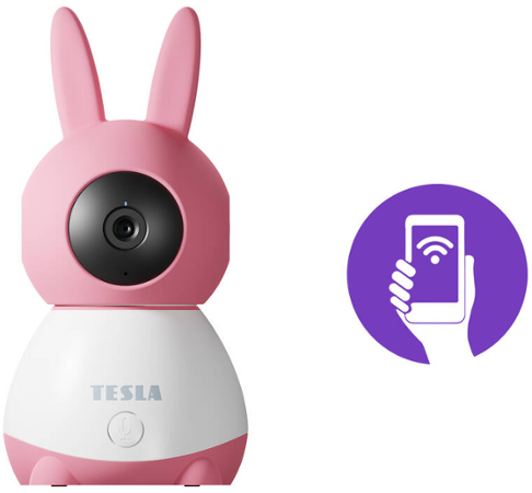 Tesla Smart Camera 360 Baby růžová