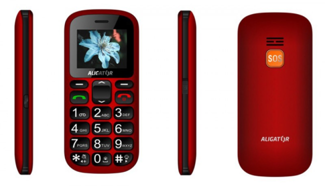 Aligator A321 Senior červeno-černý