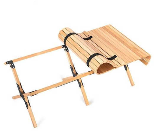 Naturehike skládací rolovací dřevěný stolek 10,5 kg - buk