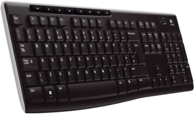 Logitech K270/Bezdrátová Bluetooth/US layout/Černá