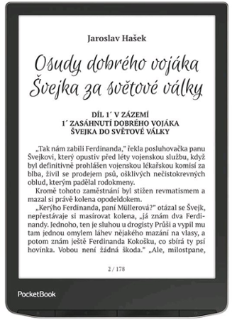 E-book POCKETBOOK 743G InkPad 4 Stardust Silver, stříbrný