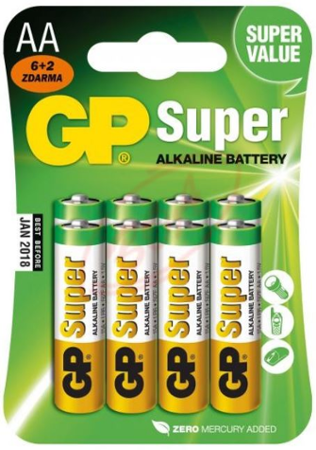 GP 15A Super Alkaline (6+2 ks)