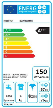 Electrolux EWT 1266 ELW