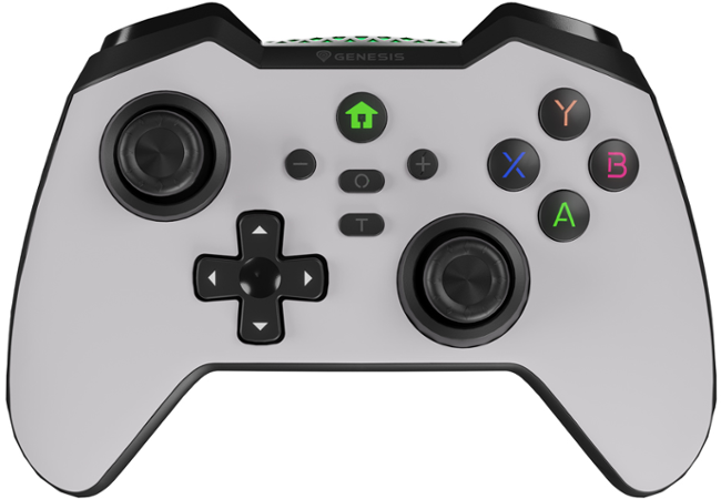 Bezdrátový gamepad Genesis MANGAN 400 pro PC/Switch/Mobil, bílý