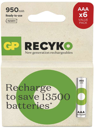 GP ReCyko 950 AAA 6 ks 1032126090