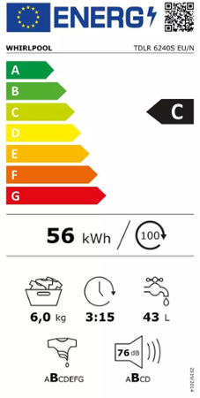 Whirlpool TDLR 6240S EU/N