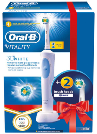 Oral-B Vitality 3D White D12.513 + 2 nástavce